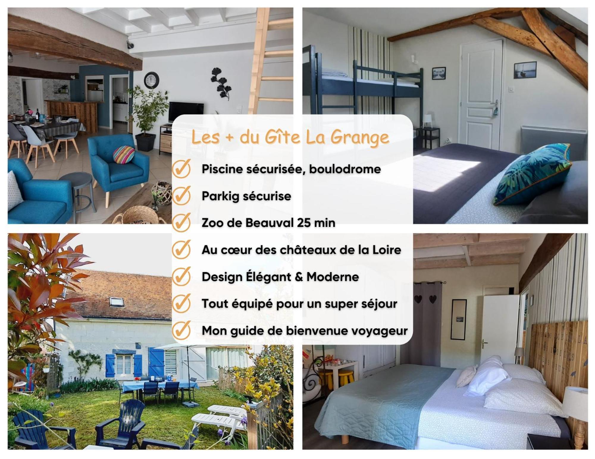 Gîte La Grange, lits fait à l'arrivée, serviettes de toilettes, piscine partagée, 25 min de Beauval, 4 km de Chenonceau Saint-Georges-sur-Cher Extérieur photo